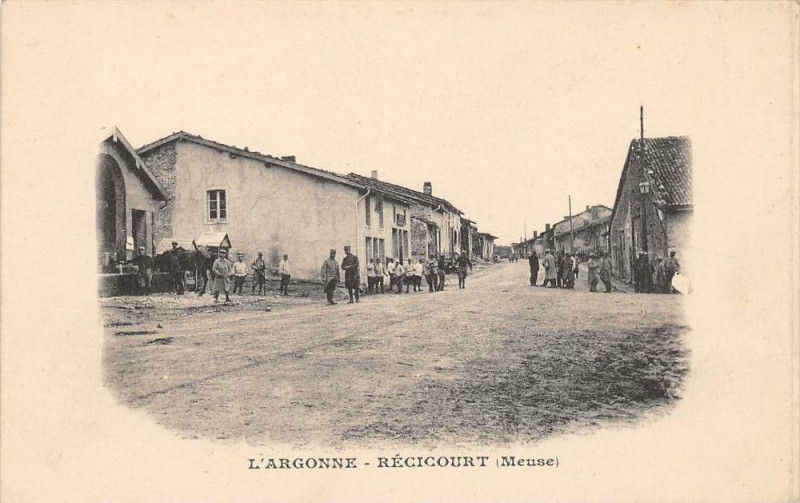 Carte postale ancienne Recicourt Meuse à Récicourt