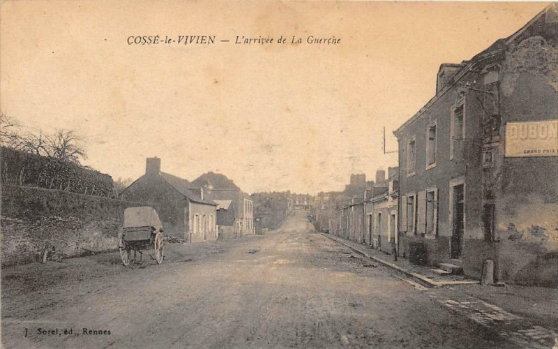 Carte postale ancienne Cosse Le Vivien L'Arrivee De La Guerche