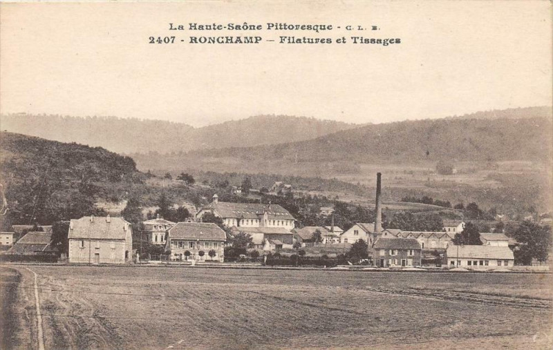 Carte postale ancienne Ronchamp Filature Et Tissage à Ronchamp