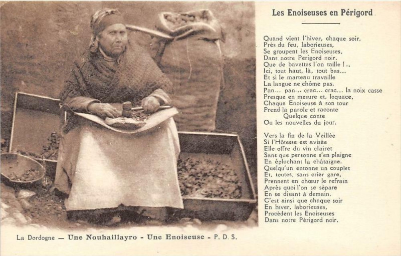 Carte postale ancienne Les Enoiseuses Du Perigord (Gros Plan Une Nouhaillayro