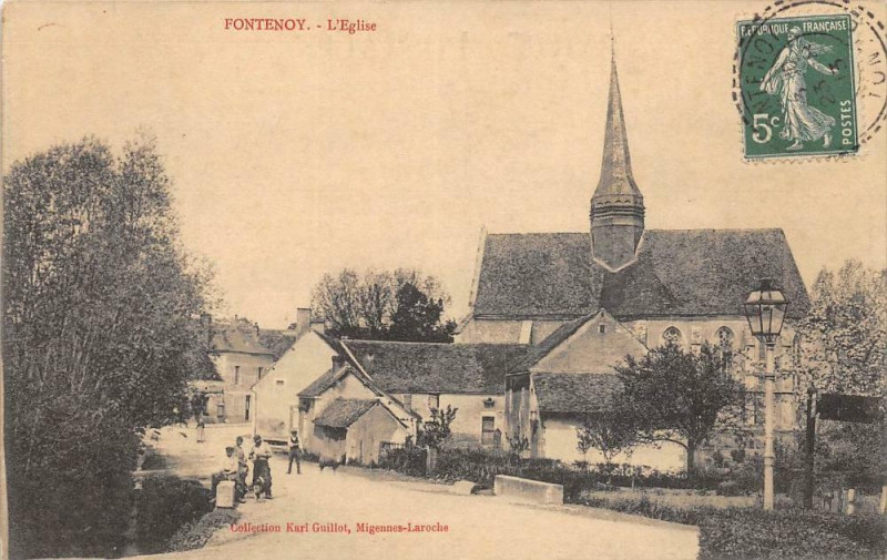 Carte postale ancienne Fontenoy L'Eglise