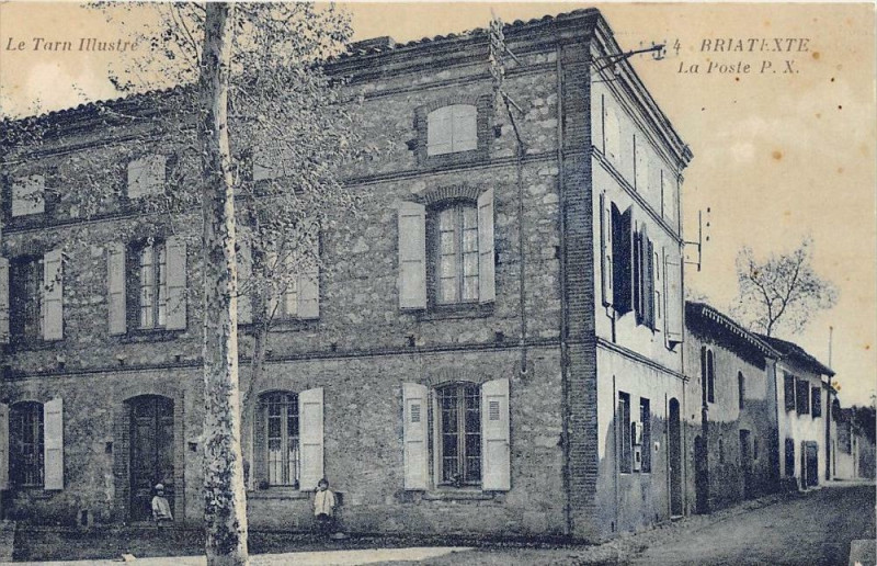 Carte postale ancienne Briatexte La Poste (cpa rare à Briatexte