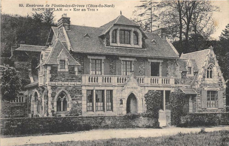 Carte postale ancienne Saint Efflam Fer An Trez à Plestin-les-Grèves