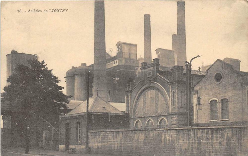 Carte postale ancienne Acieries De Longwy à Longwy