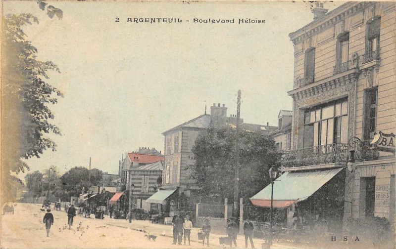 Carte postale ancienne Argenteuil Boulevard Heloise à Argenteuil