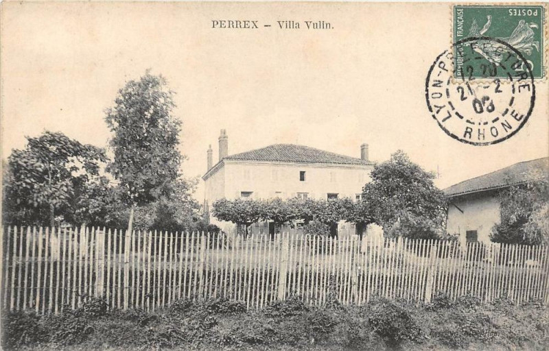 Carte postale ancienne Perrex Villa Vullin (cpa pas courante à Perrex