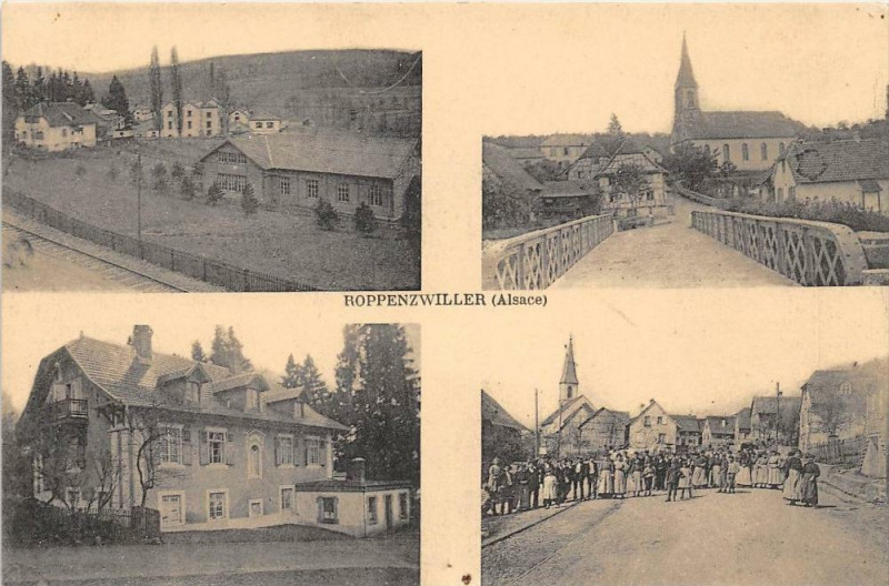 Carte postale ancienne Roppenzwiller Alsace à Willer