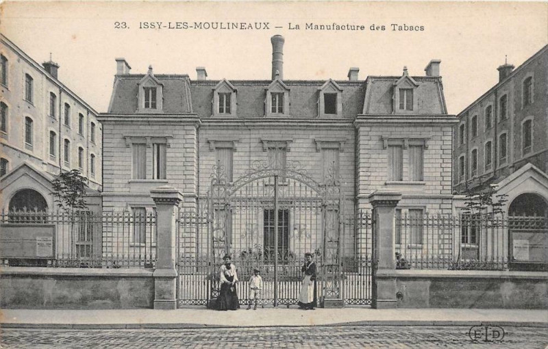 Carte postale ancienne La Manufacture des Tabacs à Issy-les-Moulineaux