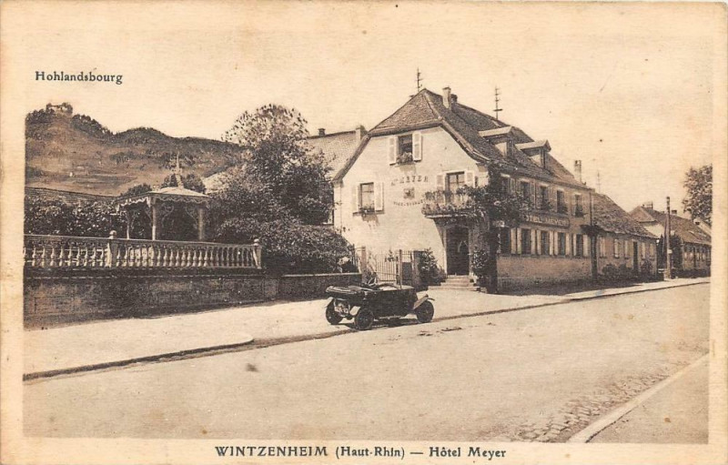 Carte postale ancienne Wintzenheim Hotel Meyer à Wintzenheim