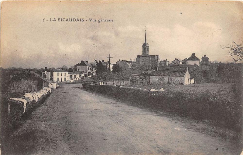 Carte postale ancienne Le Sicaudais Vue Generale à Vue