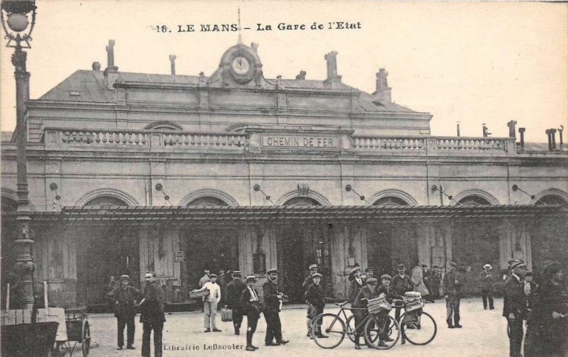 Carte postale ancienne Le Mans Gare De L'Etat au Mans