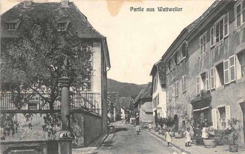 Carte postale ancienne Partie Aus Wattweiler (cliché pas courant