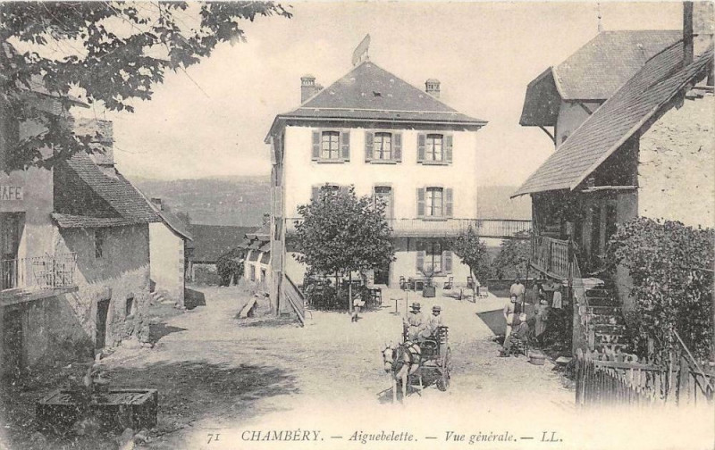 Carte postale ancienne Chambery Aiguebelette Vue Generale à Chambéry