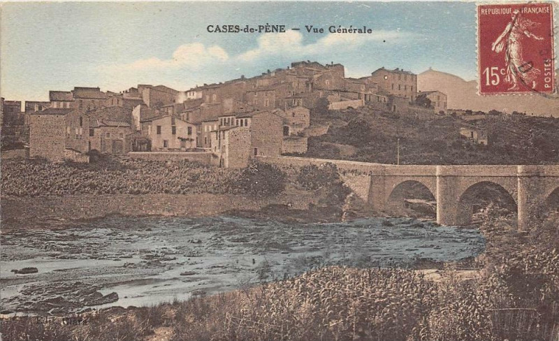Carte postale ancienne Cases De Pene Vue Generale