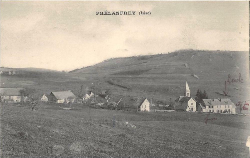 Carte postale ancienne Prelanfrey Isere
