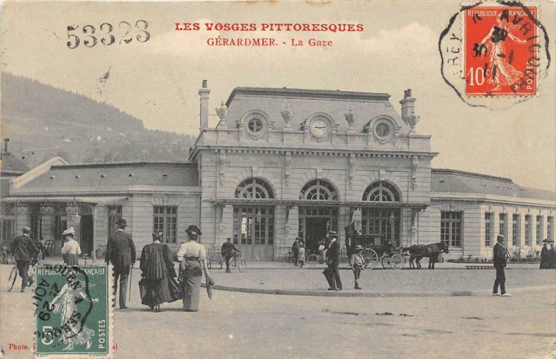 Carte postale ancienne Gerardmer La Gare à Gérardmer