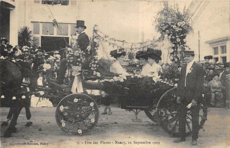 Carte postale ancienne Nancy Fete Des Fleurs Nancy 12 Septembre 1909  (N°5 à Nancy