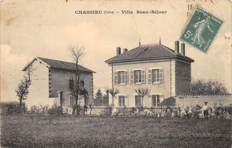 Carte postale ancienne Villa Beau-Séjour à Chassieu