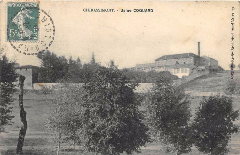 Carte postale ancienne Chassimont Usine Coquard