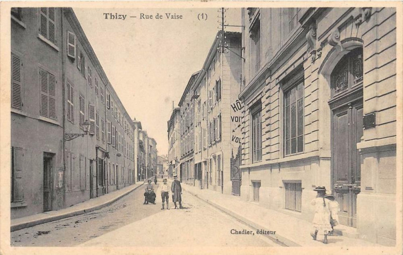 Carte postale ancienne Thizy Rue De Vaise