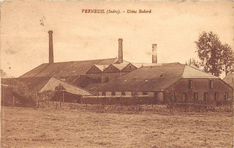 Carte postale ancienne Verneuil Usine Bodard (cliché pas courant