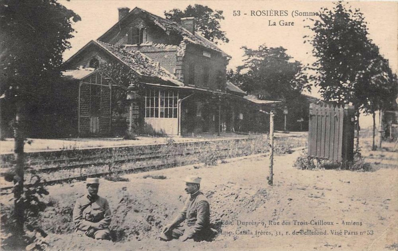 Carte postale ancienne Rosieres La Gare