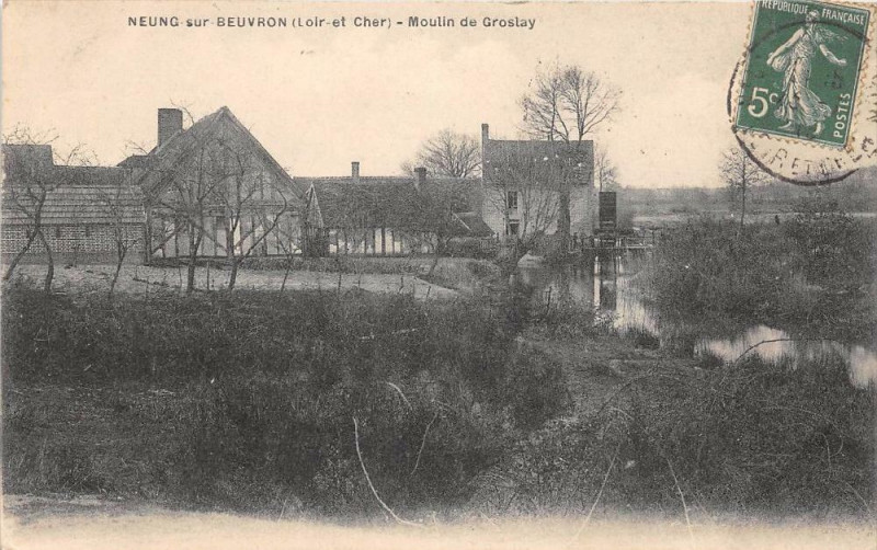 Carte postale ancienne Neung Sur Beuvron Moulin De Groslay à Neung-sur-Beuvron