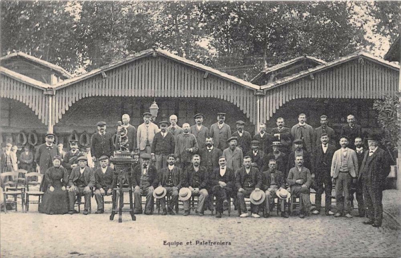 Carte postale ancienne Toulouse Tramways Et Omnibus F.pons Equipe Et Palefreniers (état parfait) à Toulouse