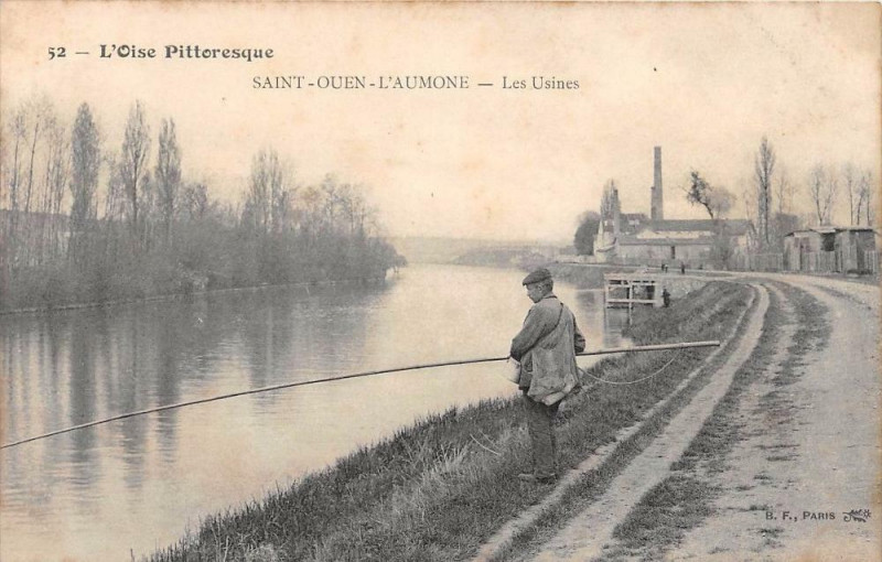Carte postale ancienne Saint Ouen L'Aumone Les Usines à Us