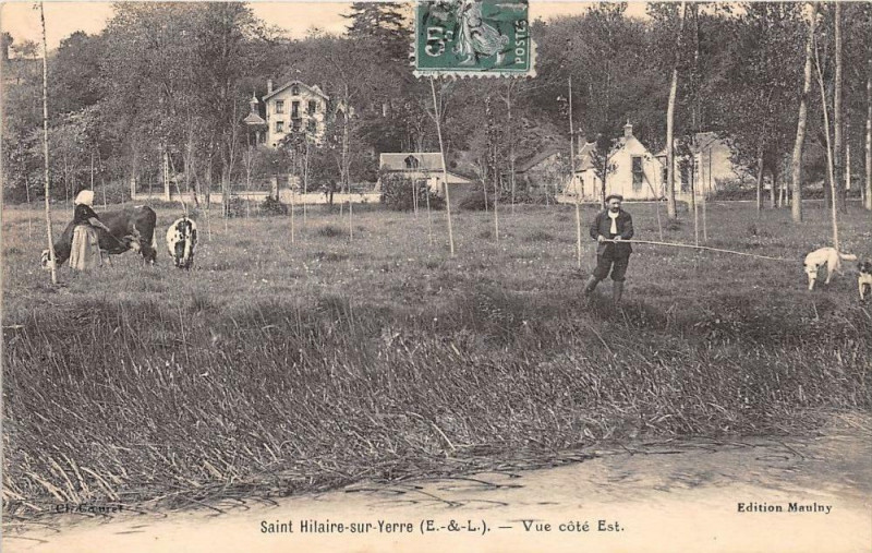 Carte postale ancienne Saint Hilaire Sur Yerre Vue Cote Est