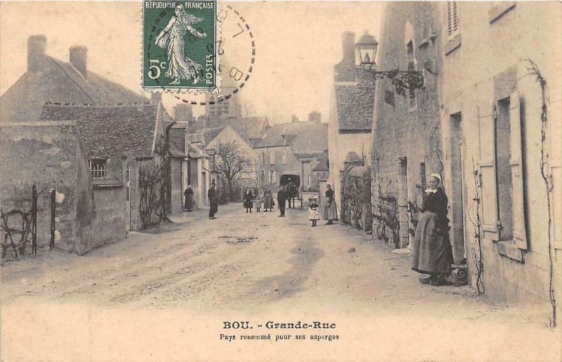 Carte postale ancienne Bou Grande Rue