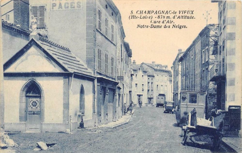 Carte postale ancienne Champagnac Le Vieux Notre Dame Des Neiges à Champagnac-le-Vieux