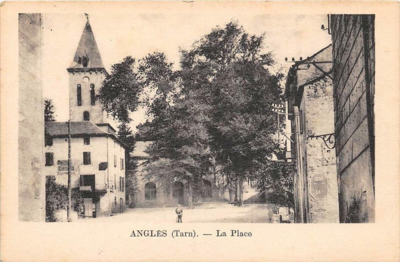 Carte postale ancienne Angles La Place à Anglès