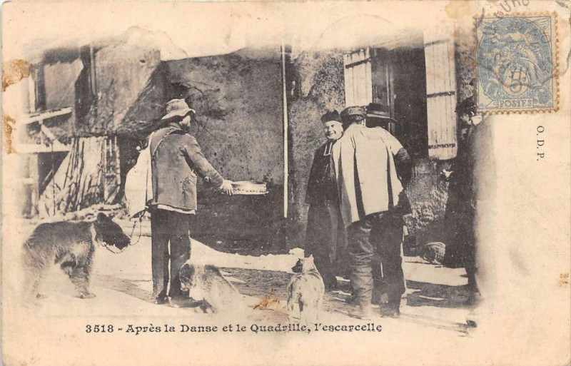 Carte postale ancienne Saint Anian Montreur D'Ours (2eme cliché) Apres La Danse Et Le Quadrille