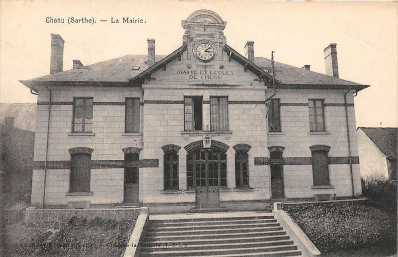 Carte postale ancienne Chenu La Mairie à Chenu
