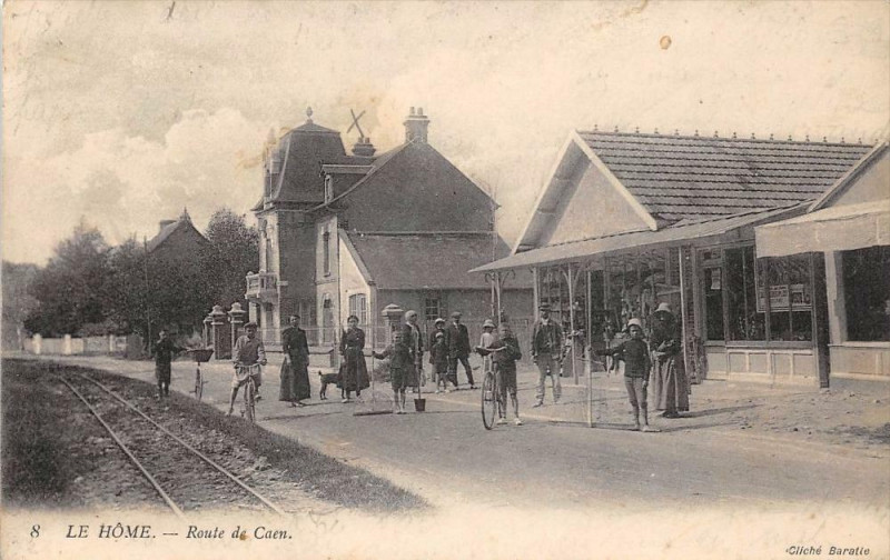 Carte postale ancienne Le Home Route De Caen à Caen