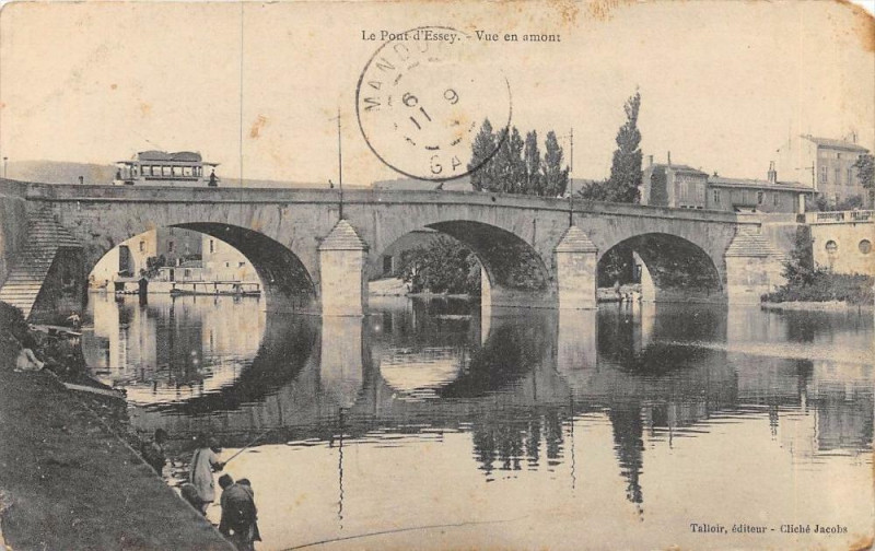 Carte postale ancienne Le Pont D'Essey Vue En Amont (cliché pas courant