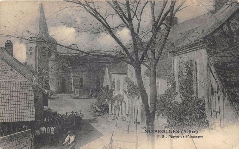 Carte postale ancienne Nizerolles  (cliché rare à Nizerolles