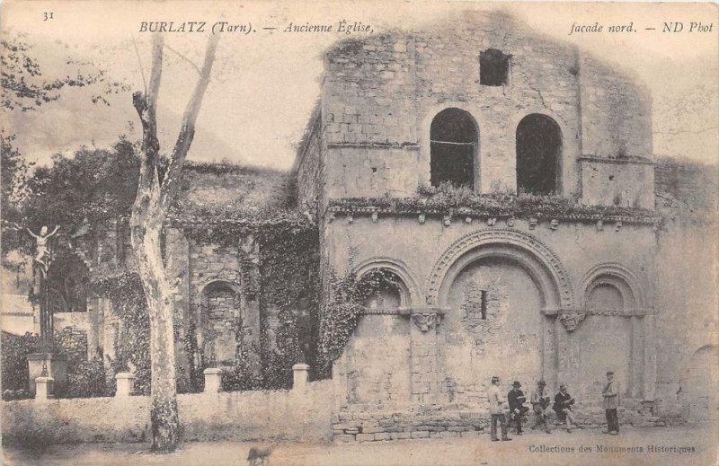Carte postale ancienne Burlatz Ancienne Eglise (dos non divisé)