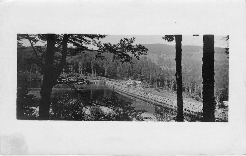 Carte postale ancienne Carte Photo Situee Au Verso Reservoir Pres Du Ballon De Gwebviller Alsace