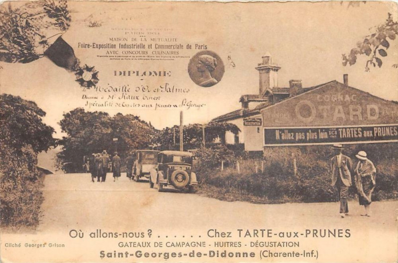 Carte postale ancienne Saint Georges De Didonne Chez Tarte Aux Prunes (scan recto verso à Saint-Georges-de-Didonne