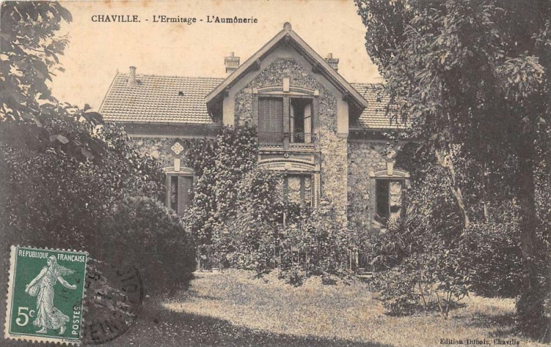 Carte postale ancienne Chaville L'Ermitage L'Aumonerie (cliché pas courant à Chaville
