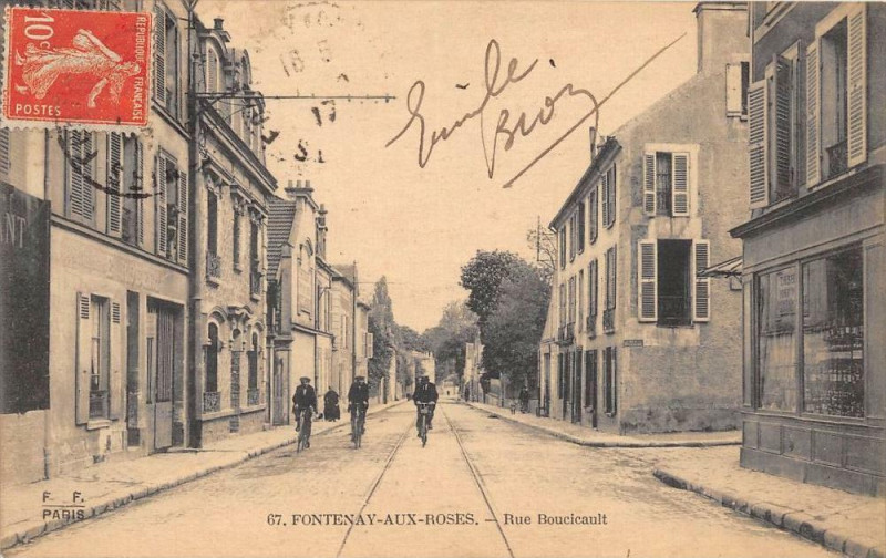 Carte postale ancienne 94 Fontenay Aux Roses Rue Boucicault à Fontenay-aux-Roses