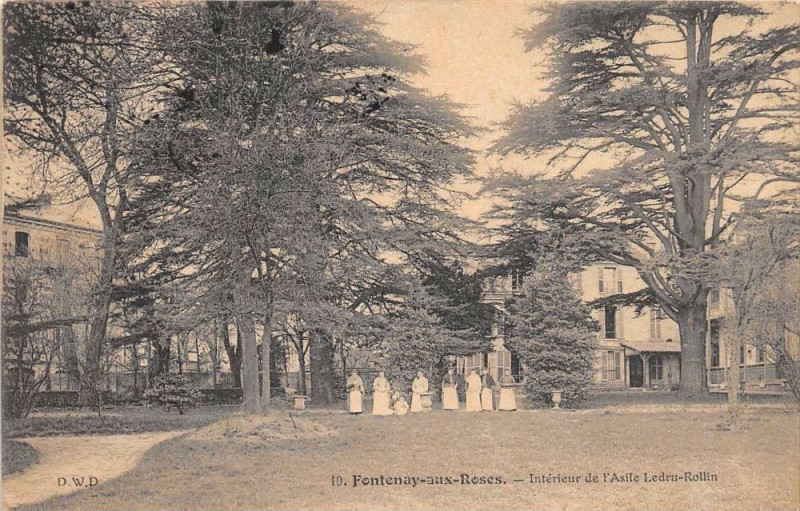 Carte postale ancienne Fontenay Aux Roses Interieur De L'Asile Ledru Rollin à Fontenay-aux-Roses