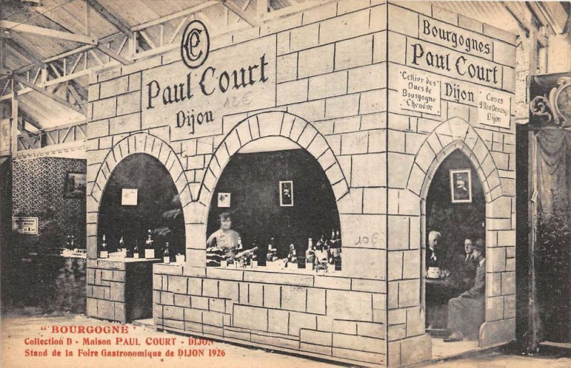 Carte postale ancienne Dijon Bourgogne Maison Paul Court Stand De La Foire Gastronomique De Dijo à Dijon