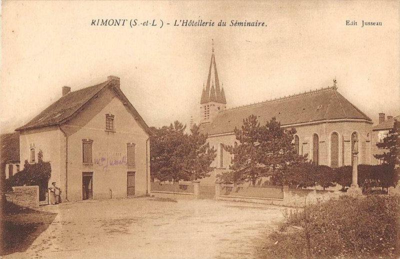 Carte postale ancienne Rimont L'Hostellerie Du Seminaire à Mont