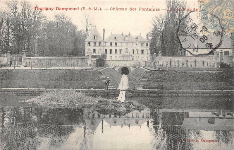 Carte postale ancienne Thorigny Dampmart Chateau Des Fontaines à Dampmart