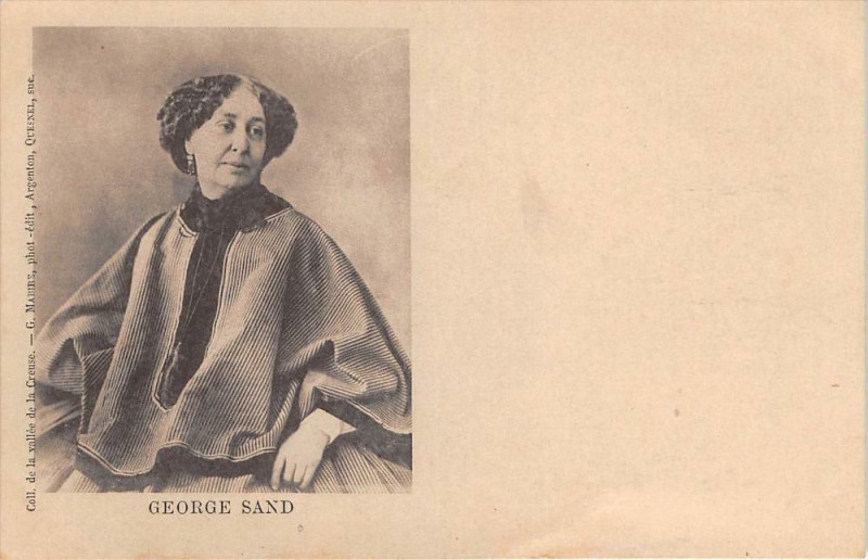 Carte postale ancienne George Sand (dos non divisé)