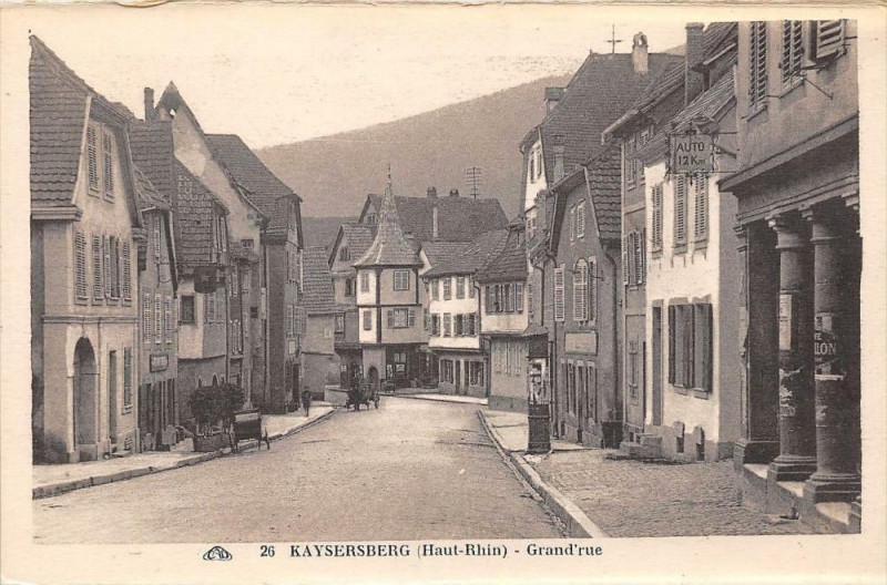 Carte postale ancienne Kaysersberg Grand'Rue