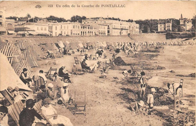 Carte postale ancienne Un Coin De La Conche De Pontaillac